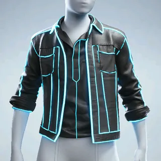 NEON DENIM JACKET