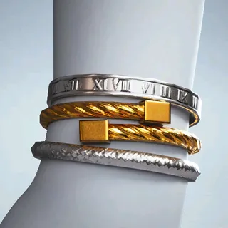 BRAIDED-STRAP CUFF